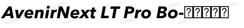 AvenirNext LT Pro Bo字体转换